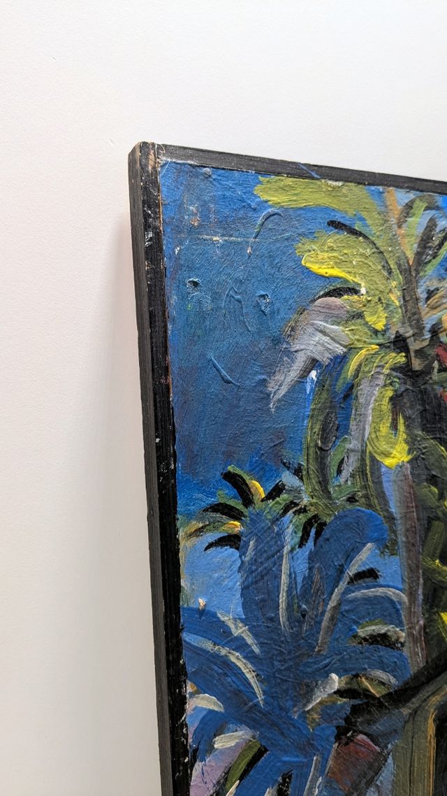 Llopis Beltrá óleo firmado paisaje Elche