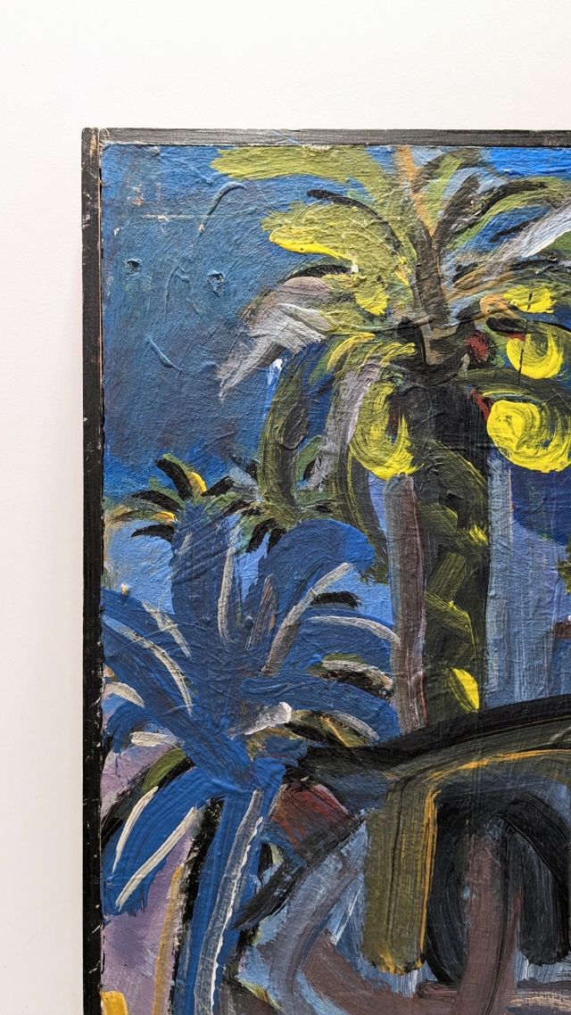 Llopis Beltrá óleo firmado paisaje Elche