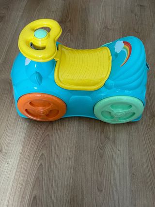 Correpasillos infantil azul con volante