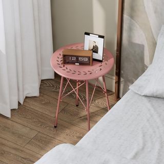 Mesa auxiliar redonda plegable 40cm