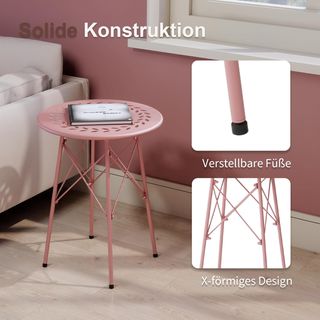 Mesa auxiliar redonda plegable 40cm