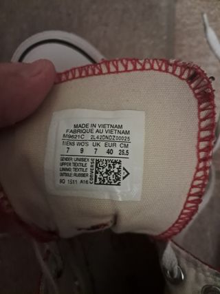 Converse All Star rosse