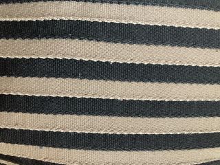 Bolso Bimba y Lola  rayas topo y negro en tela . 