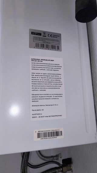 Calentador de agua GILS BOLONIA.