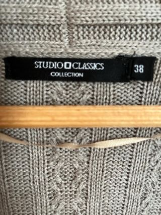 Chaqueta asimétrica Studio Classics beige