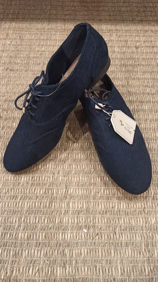 Zapatos blucher azul marino talla 41
