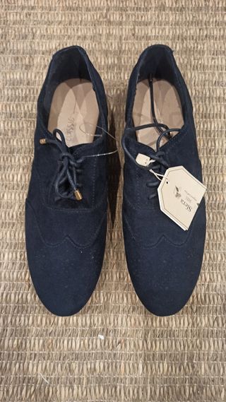Zapatos blucher azul marino talla 41