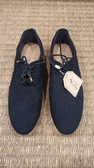 Zapatos blucher azul marino talla 41