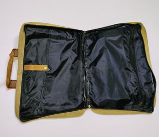 Maletín tela color camel