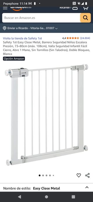 Barrera Safety 1st Easy Close + Extensión
