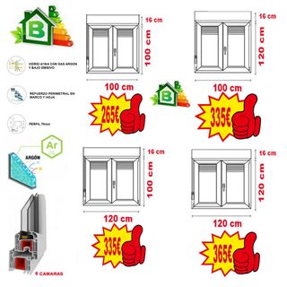 VENTANA PVC 6 CÁMARAS OSCILOBATIENTES