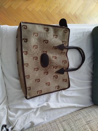 Bolso Pierre Cardin Beige y Marrón Años 70