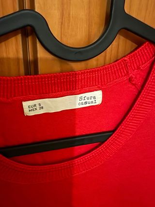 Jersey rojo mujer talla S