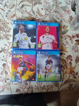 PS4 FIFA 18, 20, 16 y NBA 2K23