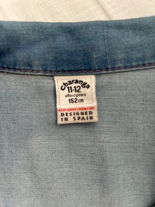 Chaleco vaquero niña talla 11-12