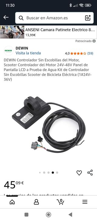 Pantalla LCD para Moto/Bici Eléctrica