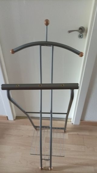 Galan de noche plegable metal madera.