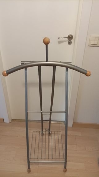 Galan de noche plegable metal madera.