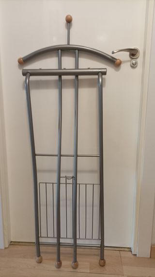 Galan de noche plegable metal madera.