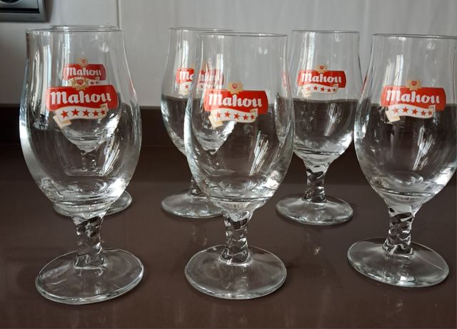 Juego 6 copas Mahou
