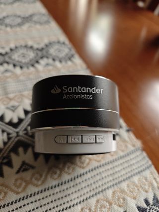 Altavoz Bluetooth Santander Negro/Plateado