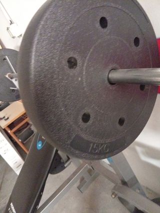 Banco de pesas Body Lab Fitness con 4 pesas dos de