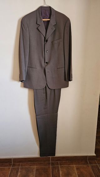 Traje de hombre gris oscuro 2 piezas
