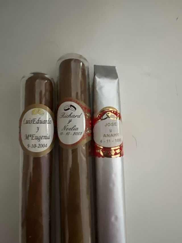 Puros de boda personalizados
