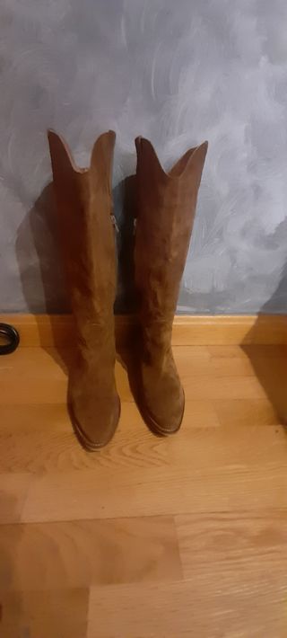 Botas altas piel ALPE Talla 38
