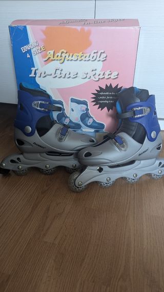 Patines infantiles en línea ajustables.