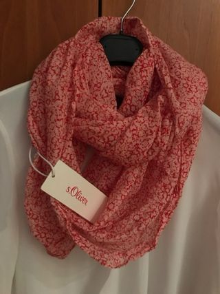 Foulard ad anello fantasia rossa S.Oliver