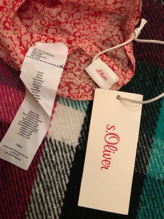 Foulard ad anello fantasia rossa S.Oliver