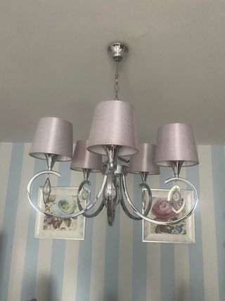 Lámpara de techo colgante 5 brazos