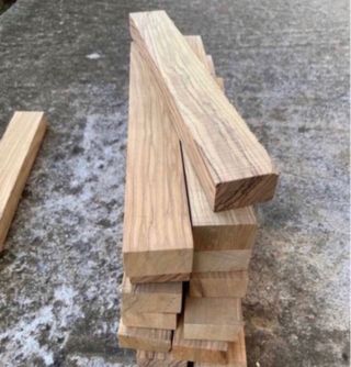 6 pezzi legno ulivo grezzo