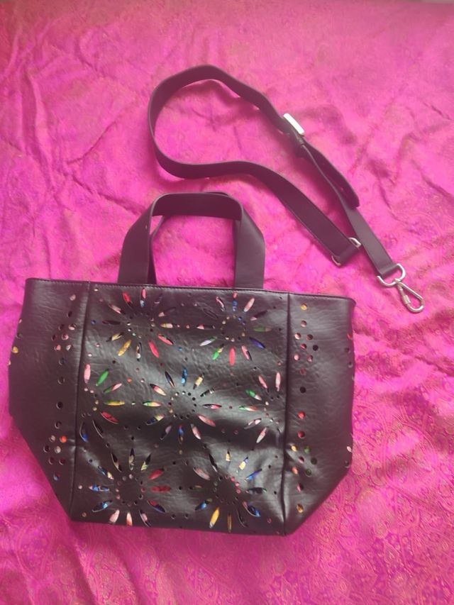 Bolso Desigual Negro Multicolor