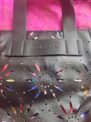 Bolso Desigual Negro Multicolor