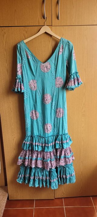 Traje Flamenca Volantes Talla 42