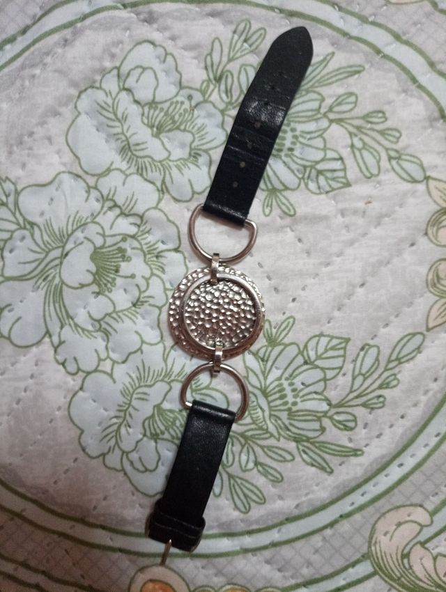 Pulsera Viceroy Piel Negra y Plata