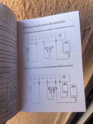 Consola de Sonido y Micrófono Condensador
