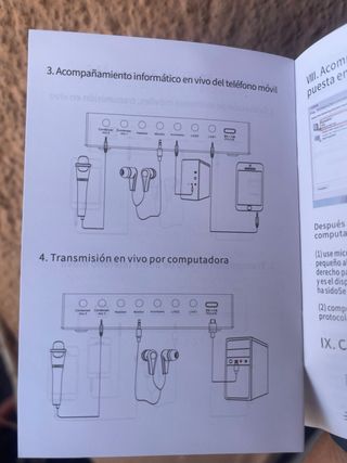 Consola de Sonido y Micrófono Condensador