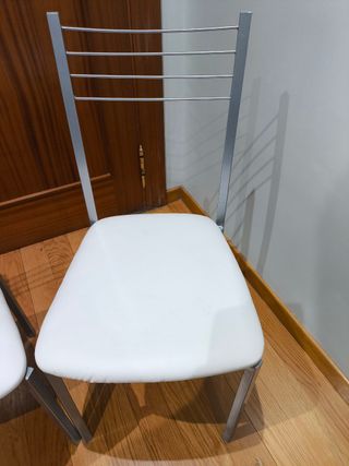 Lote 2 sillas cocina asiento polipiel