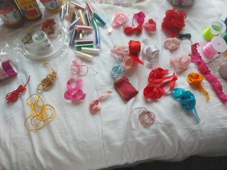 Lote Manualidades: Cintas, Cuentas y Más