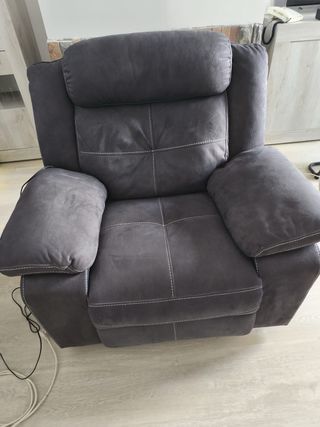 Butaca individual eléctrica gris