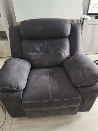 Butaca individual eléctrica gris