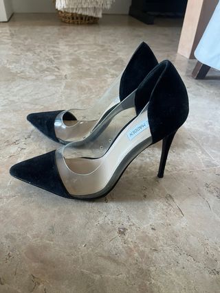Zapatos Steve Madden Negros Transparentes
