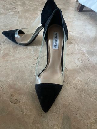 Zapatos Steve Madden Negros Transparentes