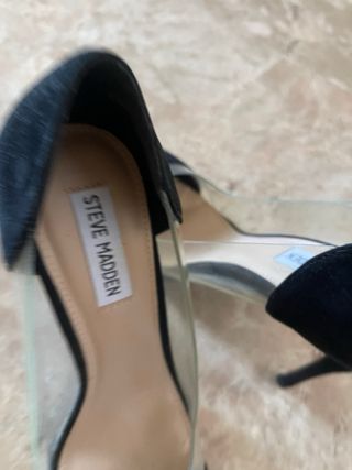 Zapatos Steve Madden Negros Transparentes