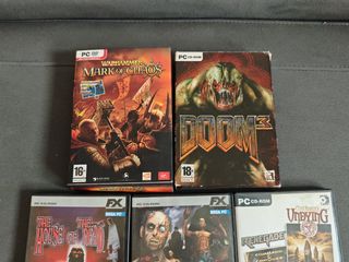 Lote 7 Juegos PC: Warhammer, Doom 3, Settlers