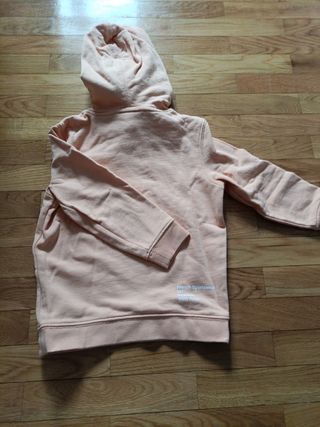 Sudadera Lacoste niñ@. Color naranja clarito.