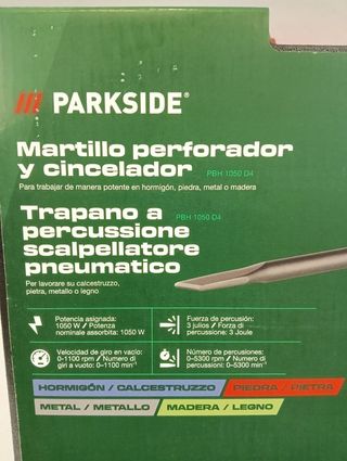 1050W Martillo Taladro PARKSIDE 